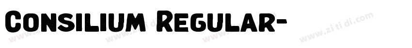Consilium Regular字体转换